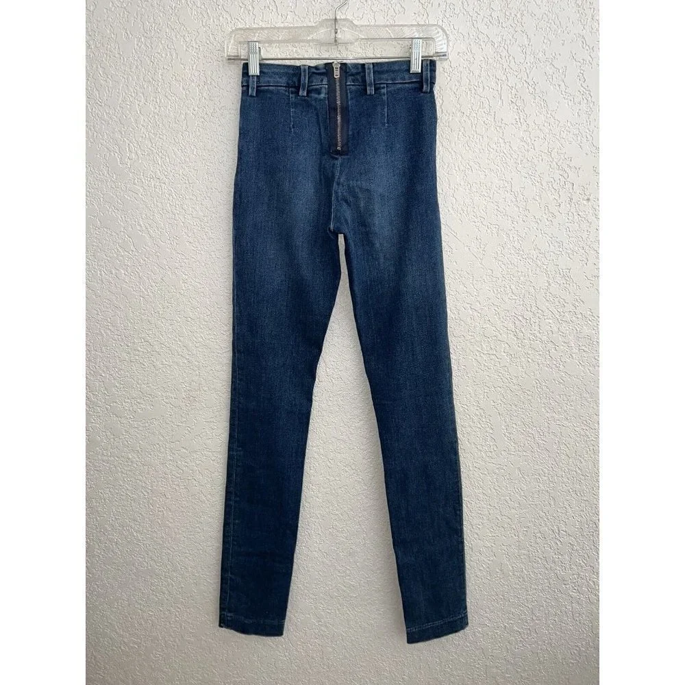 ACNE studios jeans women 25” waist dark wash mid rise denim skinny & boot cut D1 - Picture 8 of 9